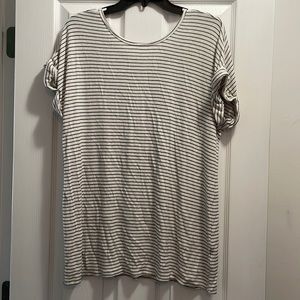 Black and white striped top. Lightly worn, great condition. Smoke free home.